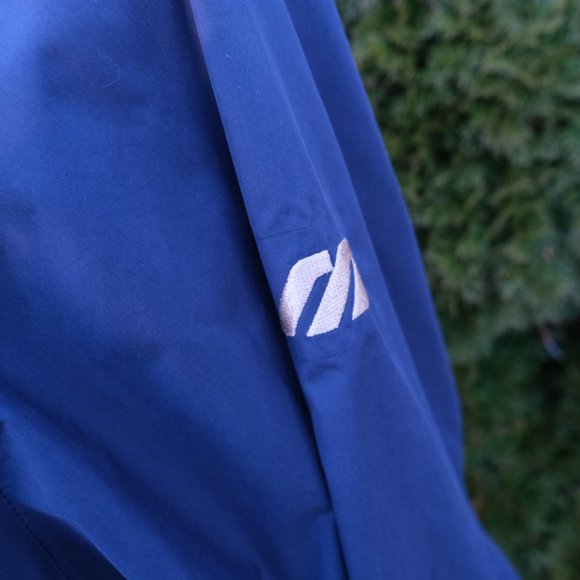 Vintage 90’s Mizuno Performance Wear Full Zip Windbreaker Jacket Navy Men's L - Picture 6 of 16